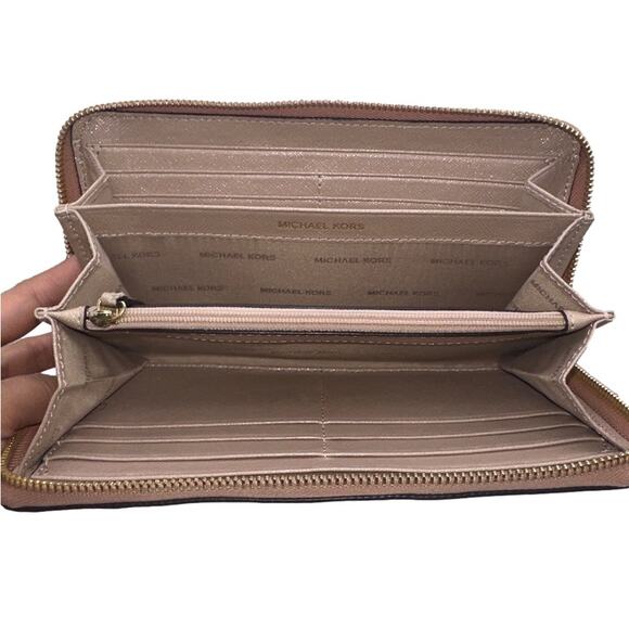 MICHAEL KORS Pink Glitter Zip Around Wallet - Picture 7 of 11